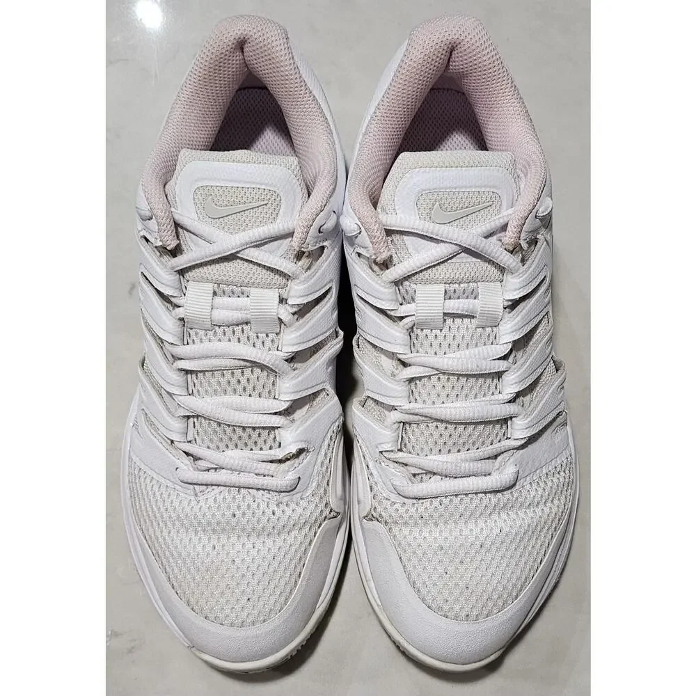 NikeCourt Air Zoom Prestige White Pink Women's Size 6.5 Tennis Shoes AA8024
